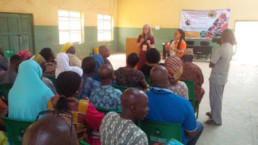 Ann Swanson addressing the parents and teachers of the Deaf at Kuje, Abuja