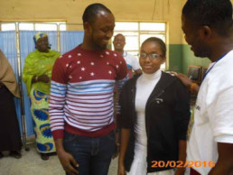 Gloria Gabriel in a company of Dr Emma Asonye and Onyeka