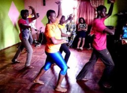 Deaf young people practising a dance for Naija Deaf Got Talent Show